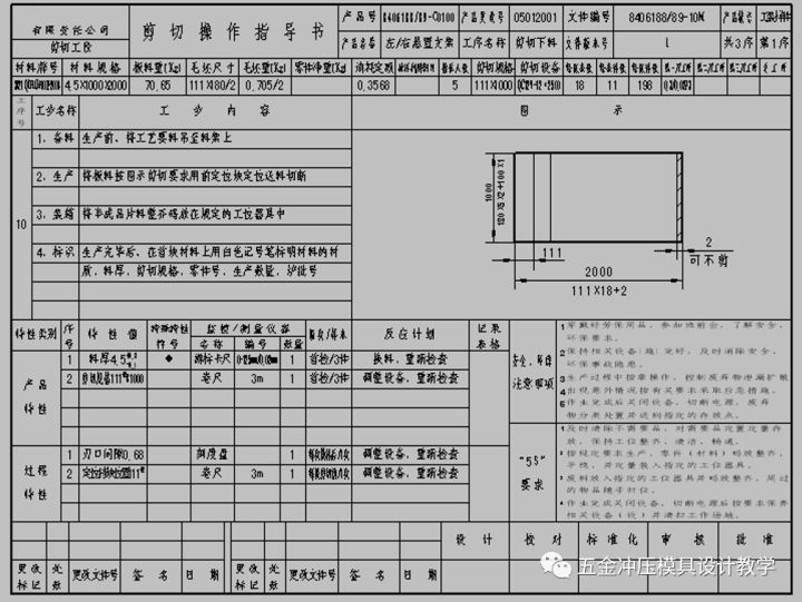 剪切作業(yè)指導(dǎo)書